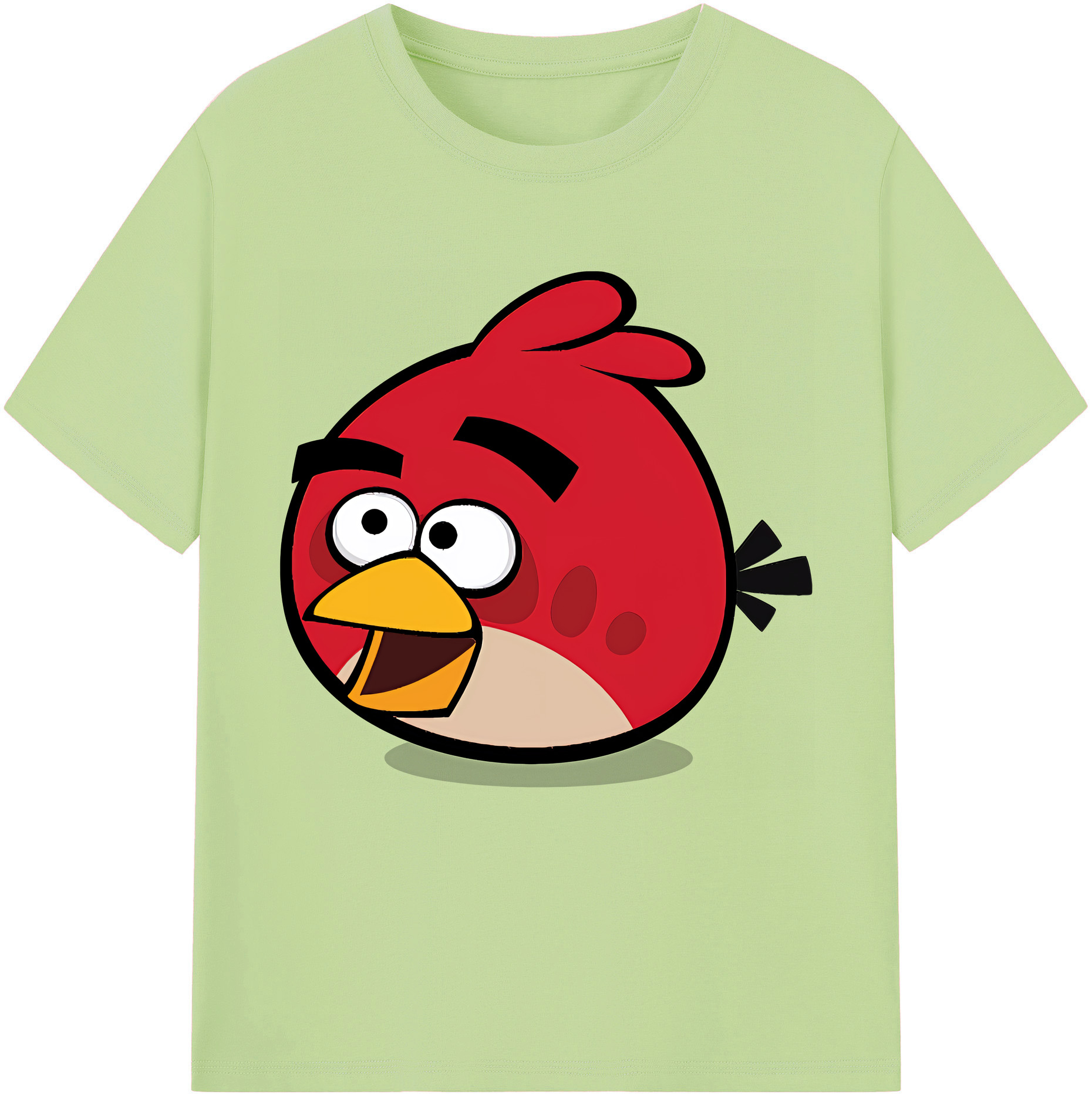（画像用） Angry Birds アングリーバード 綿100％半袖Tシャツ（フロントプリント）